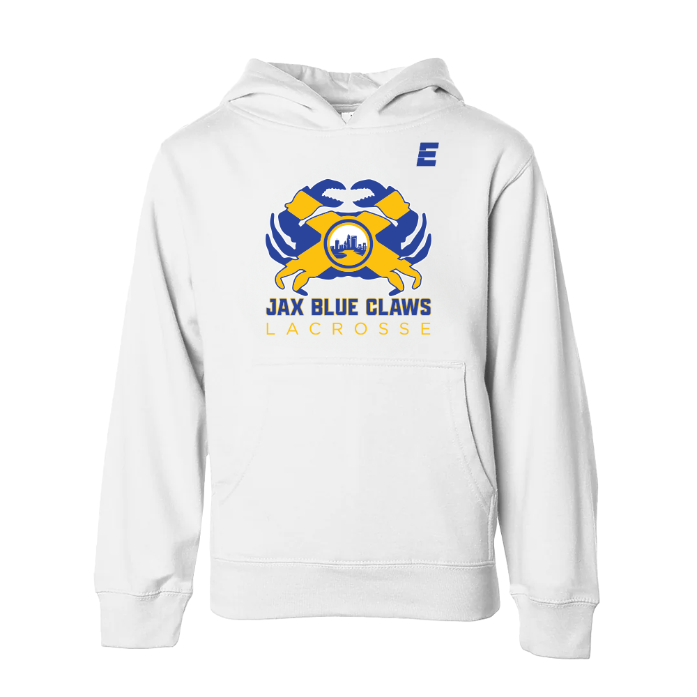 FLA Blue Claws - Classic Youth Hoodie White