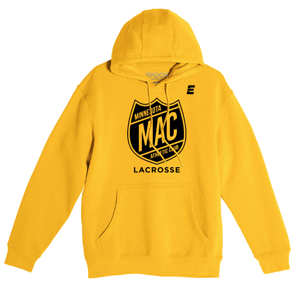 MAC - Premium Unisex Hooded Pocket Sweatshirt Yellow