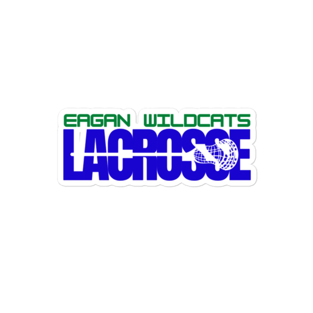 Eagan Wildcats Lacrosse - Bubble-free stickers