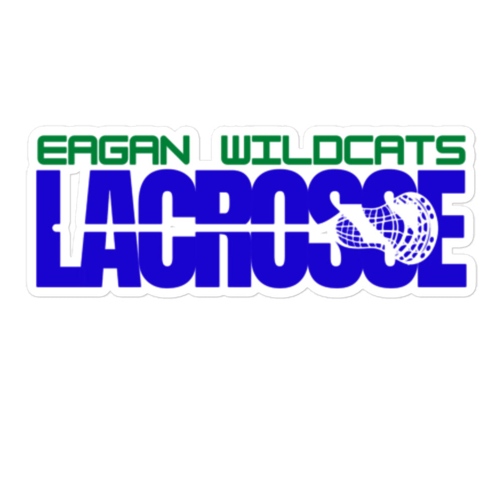 Eagan Wildcats Lacrosse - Bubble-free stickers