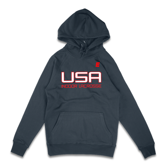 USA Indoor - Premium Unisex Hooded Pocket Sweatshirt